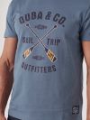 Talas BLUE Printed T-Shirt | Quba & Co 