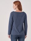 Taryn BLUE Long Sleeve T-shirt | Quba & Co
