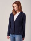 Tavia NAVY Jersey Blazer | Quba & Co