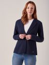 Tavia NAVY Jersey Blazer | Quba & Co
