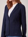 Tavia NAVY Jersey Blazer | Quba & Co