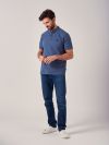 Thornton BLUE Pique T-Shirt | Quba & Co