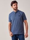 Thornton BLUE Pique T-Shirt | Quba & Co
