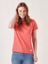 Tonya RED Textured T-Shirt | Quba & Co