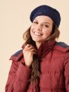 ladies hat, ladies knitted at, navy hat, hat, womens hat, womens knitted hat