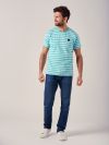 Trev BLUE Stripe T-Shirt | Quba & Co