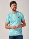 Trev BLUE Stripe T-Shirt | Quba & Co