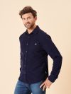 corduroy, cord, shirt, smart, casual, navy, ribbed, pocket, autumn, winter, mens