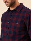 corduroy, cord, shirt, smart, casual, navy, checked, red, check, ribbed, pocket, autumn, winter, mens