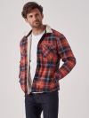 Twillingate ORANGE Check Shacket | Quba & Co