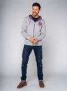 Joseph Z-Series Zip Hoodie - Grey Marl | Quba & Co X-Series Collection
