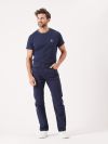 trousers, smart, chino, cotton, navy