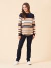 ladies knitwear, womens knitwear, stripe jumper, jumper, womens jumper, 