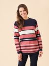 ladies knitwear, womens knitwear, stripe jumper, jumper, womens jumper, 