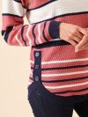 ladies knitwear, womens knitwear, stripe jumper, jumper, womens jumper, 