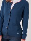 Viviette BLUE Button Cardigan | Quba & Co
