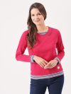ladies t-shirt, ladies pink t-shirt, womens t-shirt, womens pink t-shirt, pink t-shirt, long sleeve t-shirt, long sleeve top, 