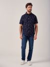Walt NAVY Poplin Shirt | Quba & Co