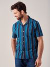 Warwick AZURE BLUE Stripe Shirt | Quba & Co