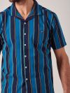 Warwick AZURE BLUE Stripe Shirt | Quba & Co