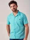 Westcoast AQUA GREEN Short Sleeve Shirt | Quba & Co