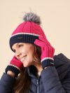 knitted hat, ladies knitted hat, ladies bobble hat, womens hat, womens knitted hat, womens bobble hat, hat, accessories, womens accessories, bobble hat