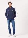 navy, blue, quarter zip, sweatshirt, fleece, jumper, layer, contrast, x-series, sport, sporty