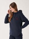 ladies hoodie, ladies navy hoodie, womens hoodie, womens navy hoodie, ladies winterwear, ladies hooded sweatshirt, 