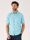 light blue, blue shirt, shirt, summer shirt, button up, chest pocket, lifestyle, quba and co, quba, light shirt