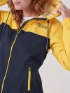 Wisteria X-Series NAVY YELLOW Showerproof Jacket | Quba & Co