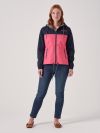 Wisteria X-Series PINK PEACH NAVY Showerproof Jacket | Quba & Co