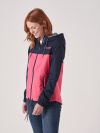 Wisteria X-Series PINK PEACH NAVY Showerproof Jacket | Quba & Co