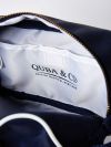 Wulf NAVY Square Wash Bag | Quba & Co Sailcloth Accessories