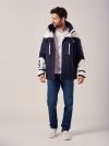 Mens NAVY WHITE  New X10 Sport Waterproof Jacket | Quba & Co
