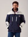 Mens NAVY WHITE  New X10 Sport Waterproof Jacket | Quba & Co