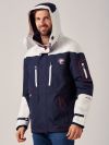 Mens NAVY WHITE  New X10 Sport Waterproof Jacket | Quba & Co