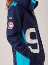 Ladies NAVY AQUA New X10 Heritage Waterproof Jacket | Quba & Co