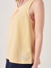 Zelda MELON ORANGE Tie Back Vest Top | Quba & Co